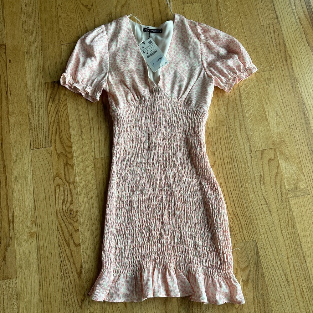 Zara Pink Floral Dress